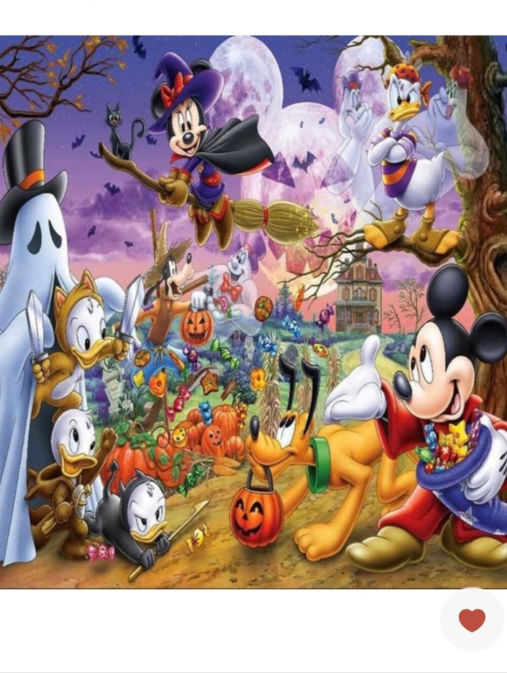 Disney Halloween Backdrop 8x8ft